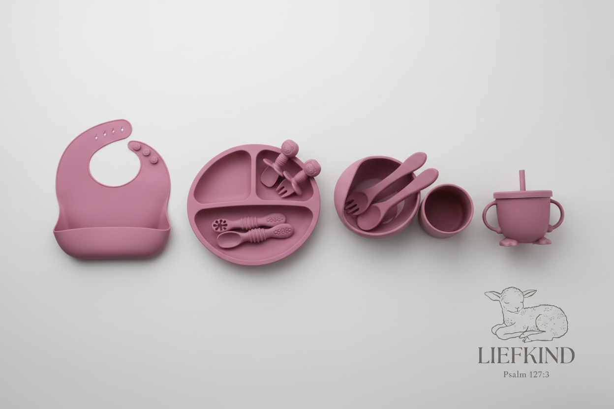 First Bites Silicone Feeding Set