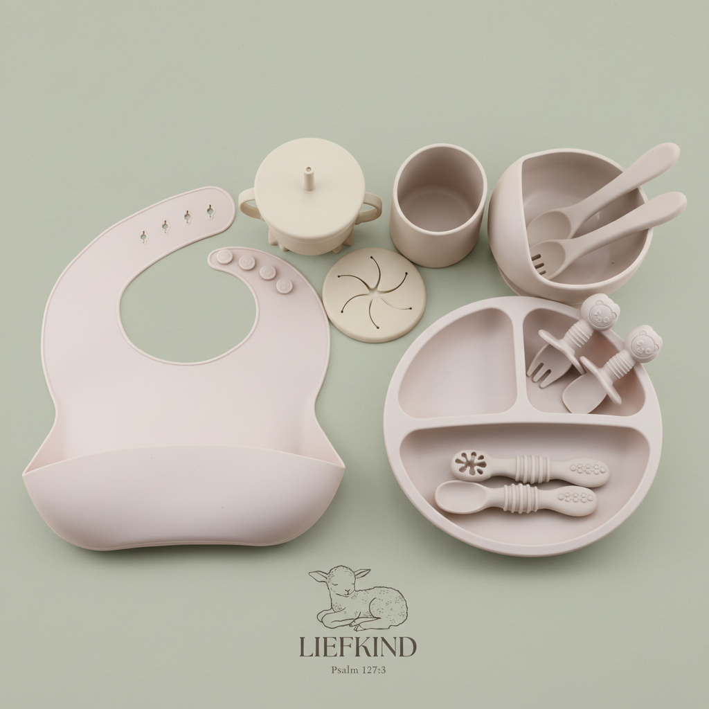 First Bites Silicone Feeding Set